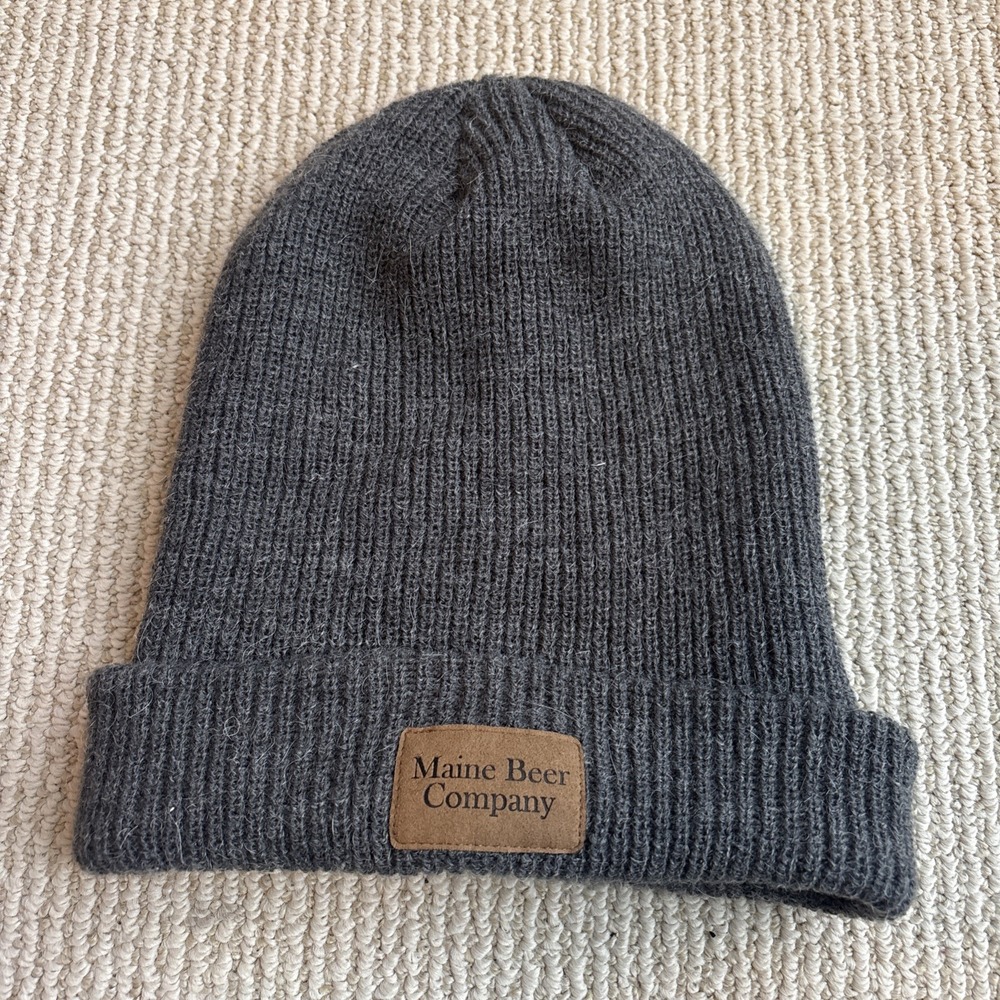 Maine Beer Company alpaca blend Beanie Hat Cap Knit